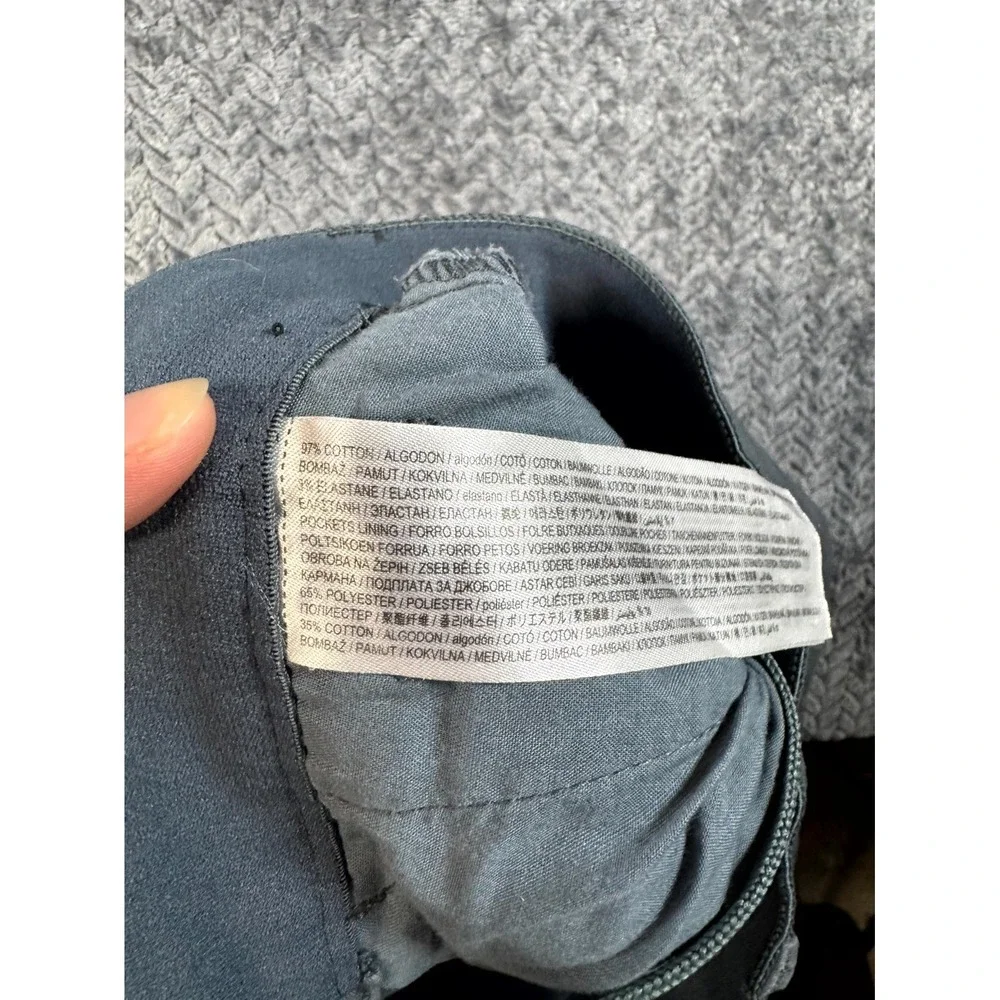 MNG Chino Pants Mens 28 Gray Cotton Stretch Mid Rise Flat Front Straight Leg